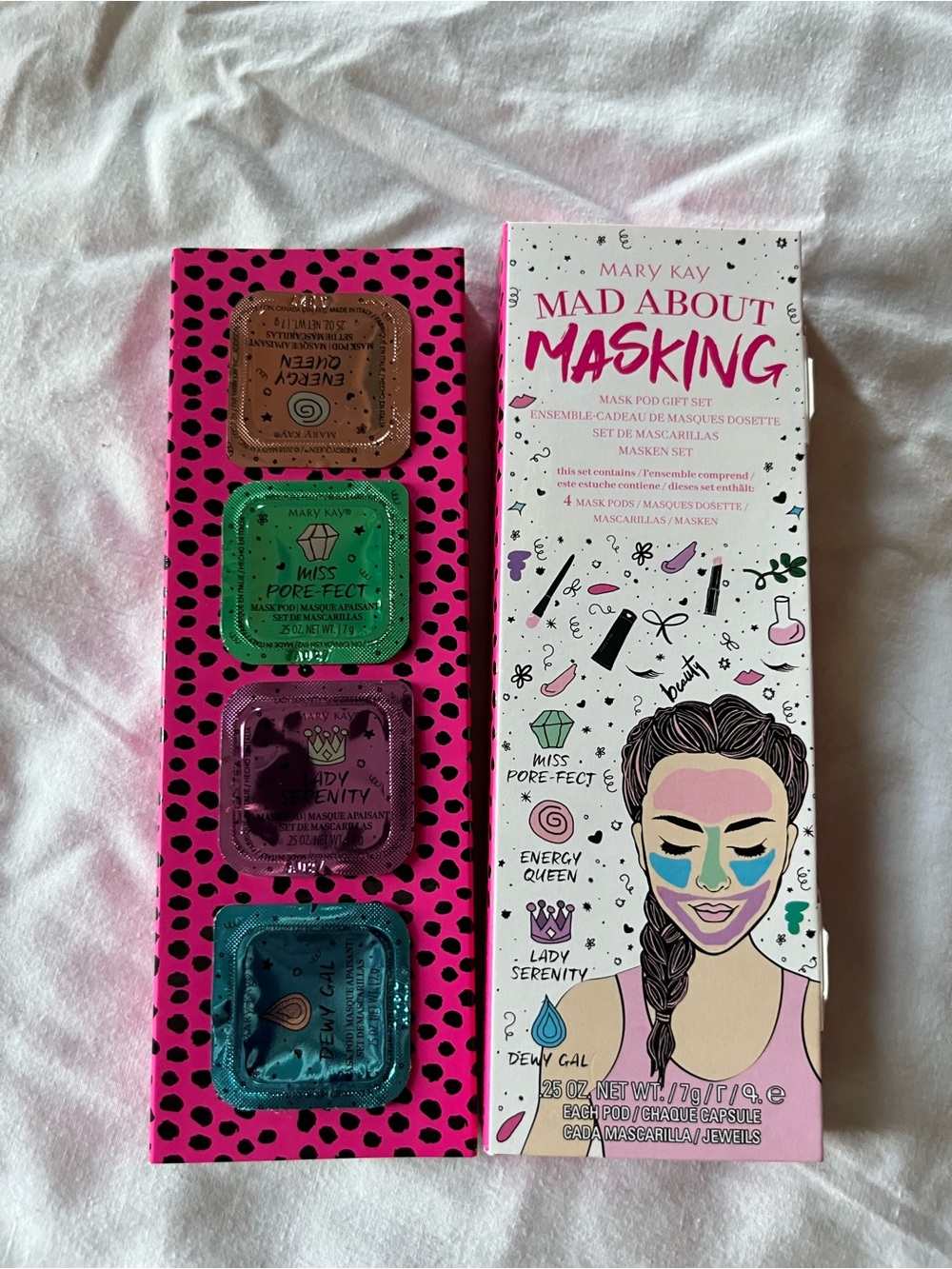 Mary Kay Mad About Masking Pod Set - Pink, Teal, Purple, Gold